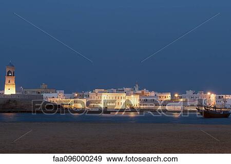 Al-Ayjah Lighthouse, Sur, Oman View Large Photo Image Stock Photo - Al-Ayjah Lighthouse, Sur, Oman. Fotosearch
