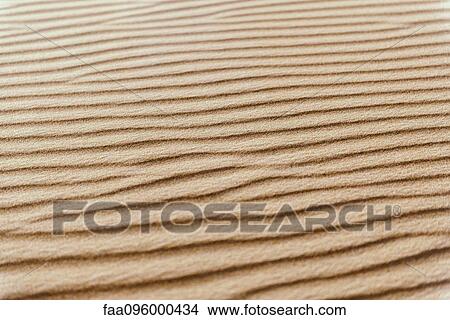 Picture - Close-up of rippled sand. Fotosearch