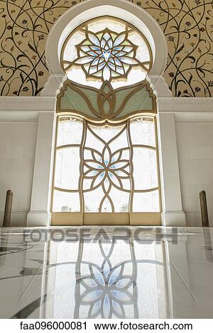Ornate stained glass window, Sheikh Zayed Mosque, Abu Dhabi, United Arab Emirates View Large Photo Image Stock Image - Ornate stained glass window, Sheikh Zayed Mosque, Abu Dhabi, United Arab Emirates. Fotosearch
