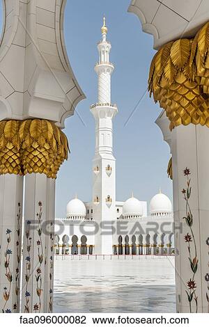 Sheikh Zayed Mosque, Abu Dhabi, United Arab Emirates View Large Photo Image Stock Image - Sheikh Zayed Mosque, Abu Dhabi, United Arab Emirates. Fotosearch