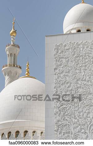Sheikh Zayed Mosque, Abu Dhabi, United Arab Emirates View Large Photo Image Stock Image - Sheikh Zayed Mosque, Abu Dhabi, United Arab Emirates. Fotosearch