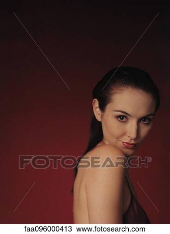 Woman wearing nightgown, looking at camera, portrait View Large Photo Image Stock Image - Woman wearing nightgown, looking at camera, portrait. Fotosearch