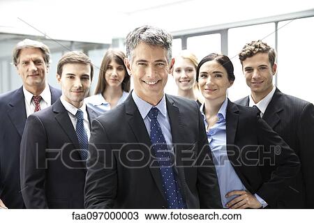 Stock Image - Business executives, portrait. Fotosearch