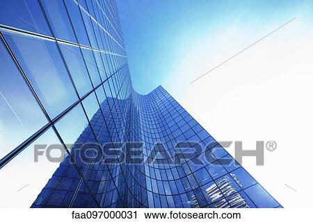 Facade of modern skyscraper, La Defense, Paris, France View Large Photo Image Stock Image - Facade of modern skyscraper, La Defense, Paris, France. Fotosearch