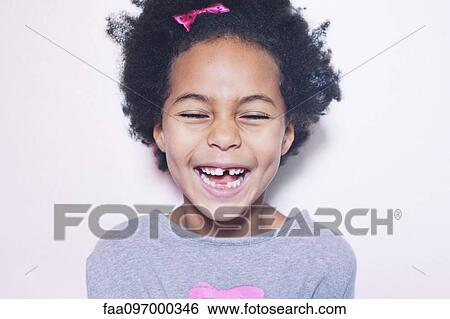 Stock Photograph - Little girl, portrait. Fotosearch