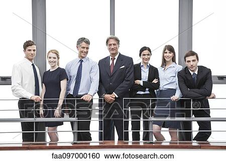 Stock Image - Team of business professionals. Fotosearch