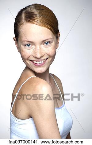 Young woman, portrait View Large Photo Image Stock Image - Young woman, portrait. Fotosearch