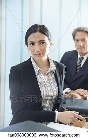 Stock Image - Businesswoman, portrait. Fotosearch