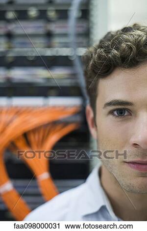 Stock Image - Computer technician. Fotosearch