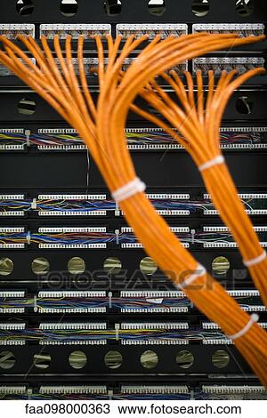 Network cables connected to computer mainframe View Large Photo Image Stock Image - Network cables connected to computer mainframe. Fotosearch