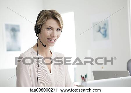 Office worker, portrait View Large Photo Image Stock Image - Office worker, portrait. Fotosearch