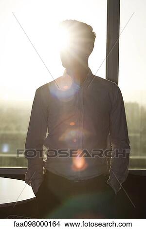 Young man, silhouette View Large Photo Image Picture - Young man, silhouette. Fotosearch