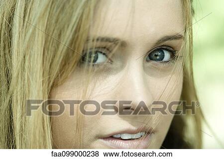 Stock Photo - Teenage girl, close-up portrait. Fotosearch