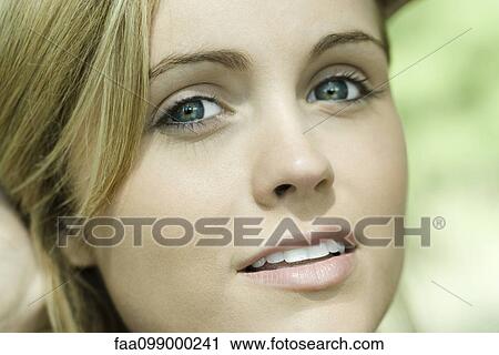 Stock Image - Teenage girl, portrait. Fotosearch
