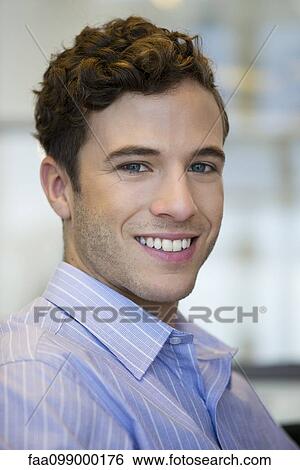 Young man, portrait View Large Photo Image Stock Photograph - Young man, portrait. Fotosearch