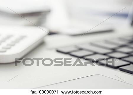 Stock Image - Close-up of laptop computer keyboad. Fotosearch