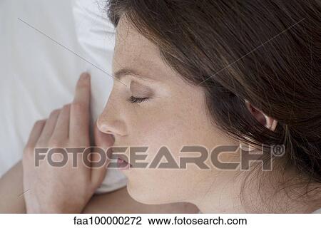 Woman asleep View Large Photo Image Stock Image - Woman asleep. Fotosearch