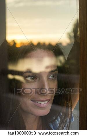Woman watching sunset View Large Photo Image Stock Image - Woman watching sunset. Fotosearch