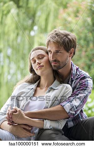 Stock Image - Young couple, portrait. Fotosearch