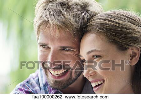 Stock Image - Young couple, portrait. Fotosearch