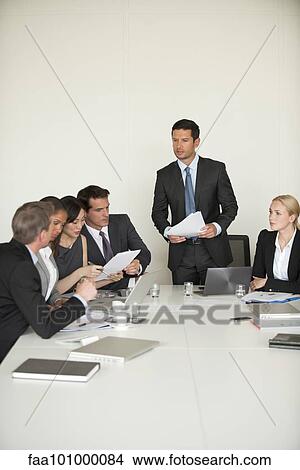Picture - Business meeting. Fotosearch