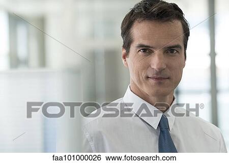Stock Photograph - "Businessman, portrait". Fotosearch