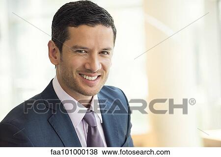 "Businessman smiling, portrait" View Large Photo Image Stock Photo - "Businessman smiling, portrait". Fotosearch
