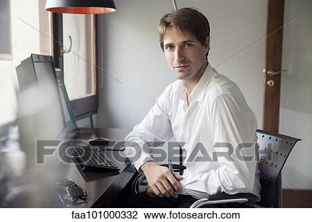 Stock Image - "Office worker, portrait". Fotosearch