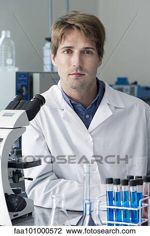 "Scientist in laboratory, portrait" View Large Photo Image Stock Image - "Scientist in laboratory, portrait". Fotosearch
