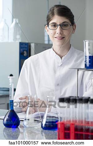 "Scientist in laboratory, portrait" View Large Photo Image Stock Photo - "Scientist in laboratory, portrait". Fotosearch