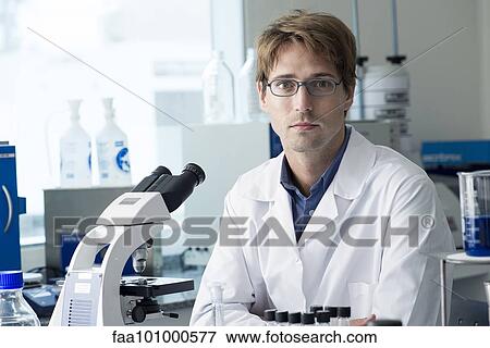 "Scientist in laboratory, portrait" View Large Photo Image Stock Photo - "Scientist in laboratory, portrait". Fotosearch