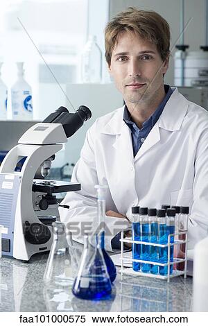 "Scientist in laboratory, portrait" View Large Photo Image Stock Photography - "Scientist in laboratory, portrait". Fotosearch