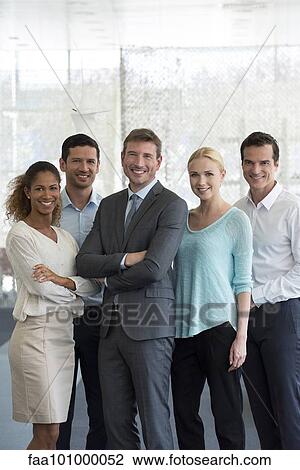 Stock Image - "Team of professionals, portrait". Fotosearch