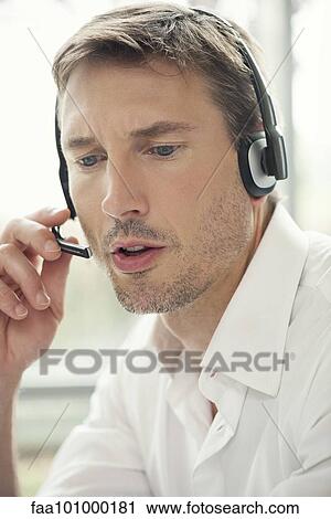 Telemarketer View Large Photo Image Stock Image - Telemarketer. Fotosearch