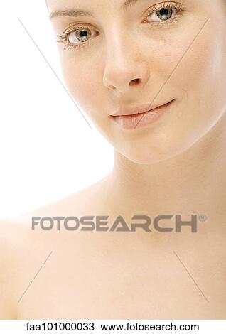 Stock Image - "Young woman, portrait". Fotosearch