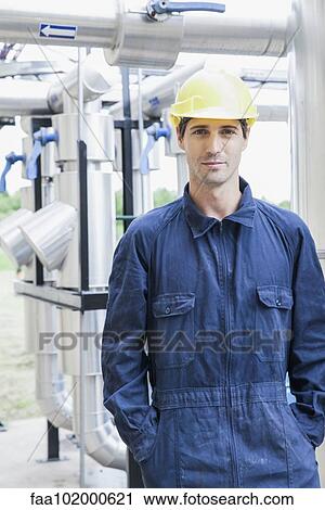 "Blue-collar worker, portrait" View Large Photo Image Stock Image - "Blue-collar worker, portrait". Fotosearch