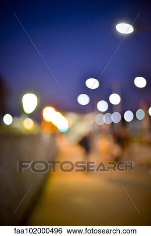 Blurred twilight scene View Large Photo Image Stock Photograph - Blurred twilight scene. Fotosearch