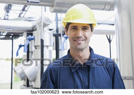 "Engineer at industrial plant, portrait" View Large Photo Image Stock Image - "Engineer at industrial plant, portrait". Fotosearch