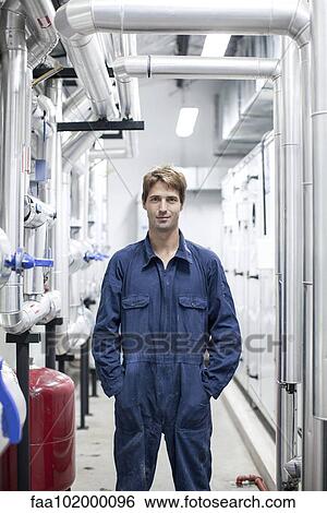 "Engineer in industrial plant, portrait" View Large Photo Image Stock Photograph - "Engineer in industrial plant, portrait". Fotosearch