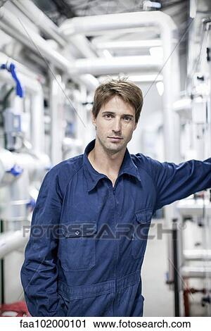 "Factory worker, portrait" View Large Photo Image Stock Image - "Factory worker, portrait". Fotosearch