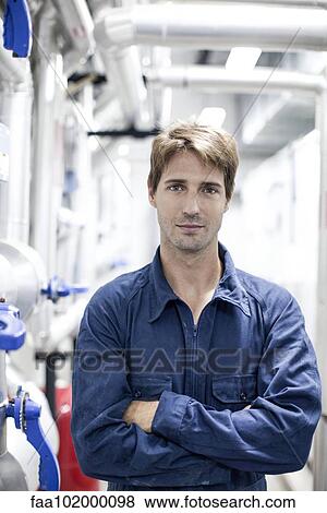 "Factory worker, portrait" View Large Photo Image Stock Photo - "Factory worker, portrait". Fotosearch