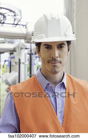 "Industrial plant technician, portrait" View Large Photo Image Stock Photo - "Industrial plant technician, portrait". Fotosearch