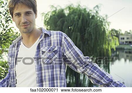 Man enjoying being outdoors View Large Photo Image Stock Image - Man enjoying being outdoors. Fotosearch