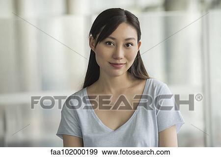 Stock Photo - "Woman, portrait". Fotosearch