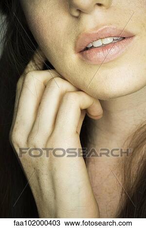 Stock Image - "Woman's mouth, close-up". Fotosearch