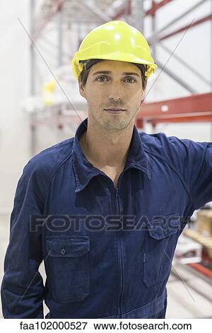 "Worker in warehouse, portrait" View Large Photo Image Stock Photo - "Worker in warehouse, portrait". Fotosearch