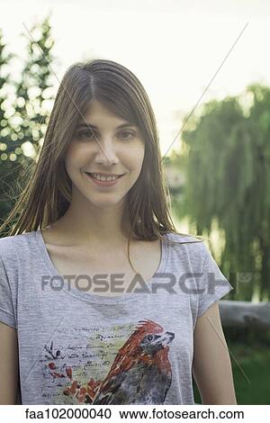 "Young woman, portrait" View Large Photo Image Stock Image - "Young woman, portrait". Fotosearch