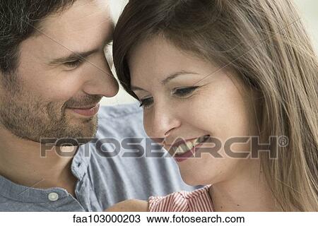 "Affectionate couple, portrait" View Large Photo Image Stock Image - "Affectionate couple, portrait". Fotosearch
