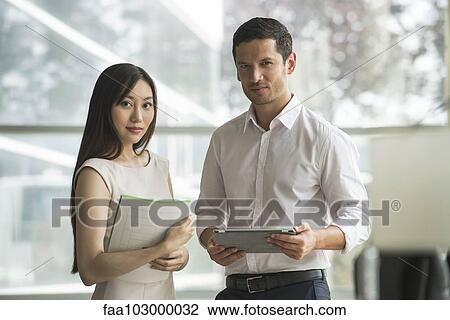 Stock Image - "Business associates, portrait". Fotosearch
