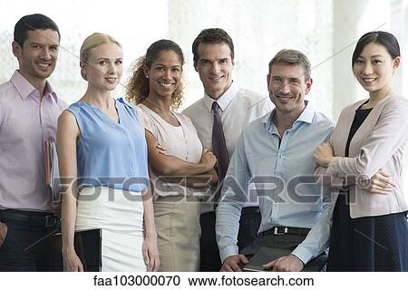 Stock Image - "Business team, portrait". Fotosearch